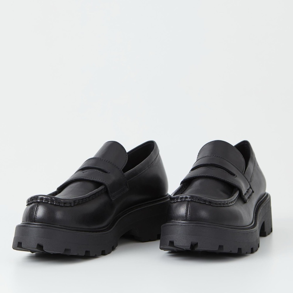 Black Leather Vagabond Cosmos 2.0 Loafers